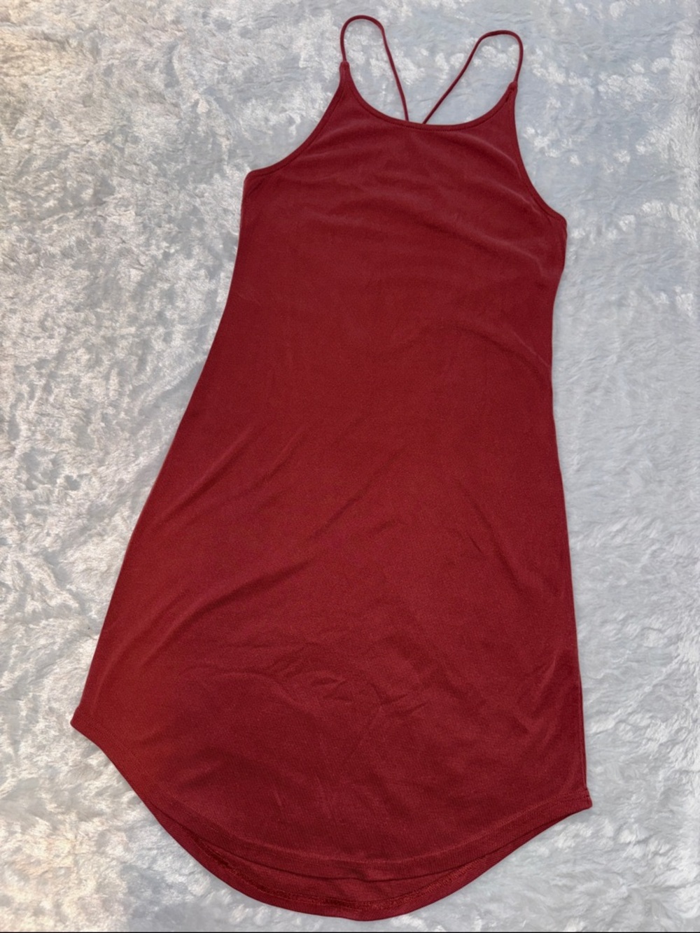 Kendall & Kylie Redwood High-Low Slip Dress